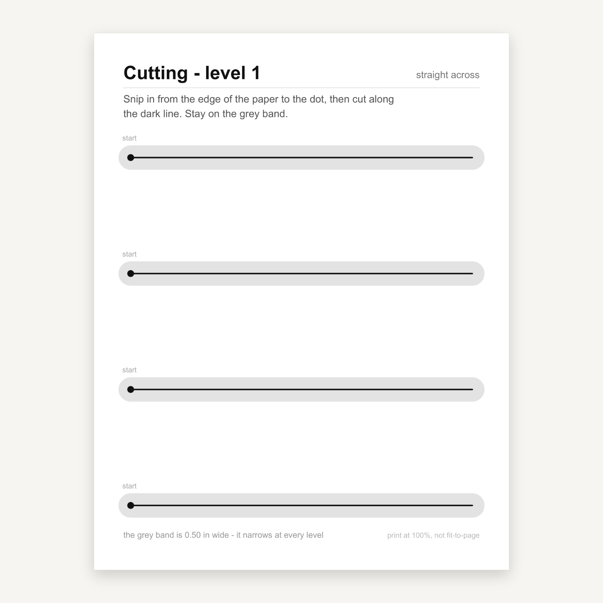 Scissor Skills Cutting Practice preview