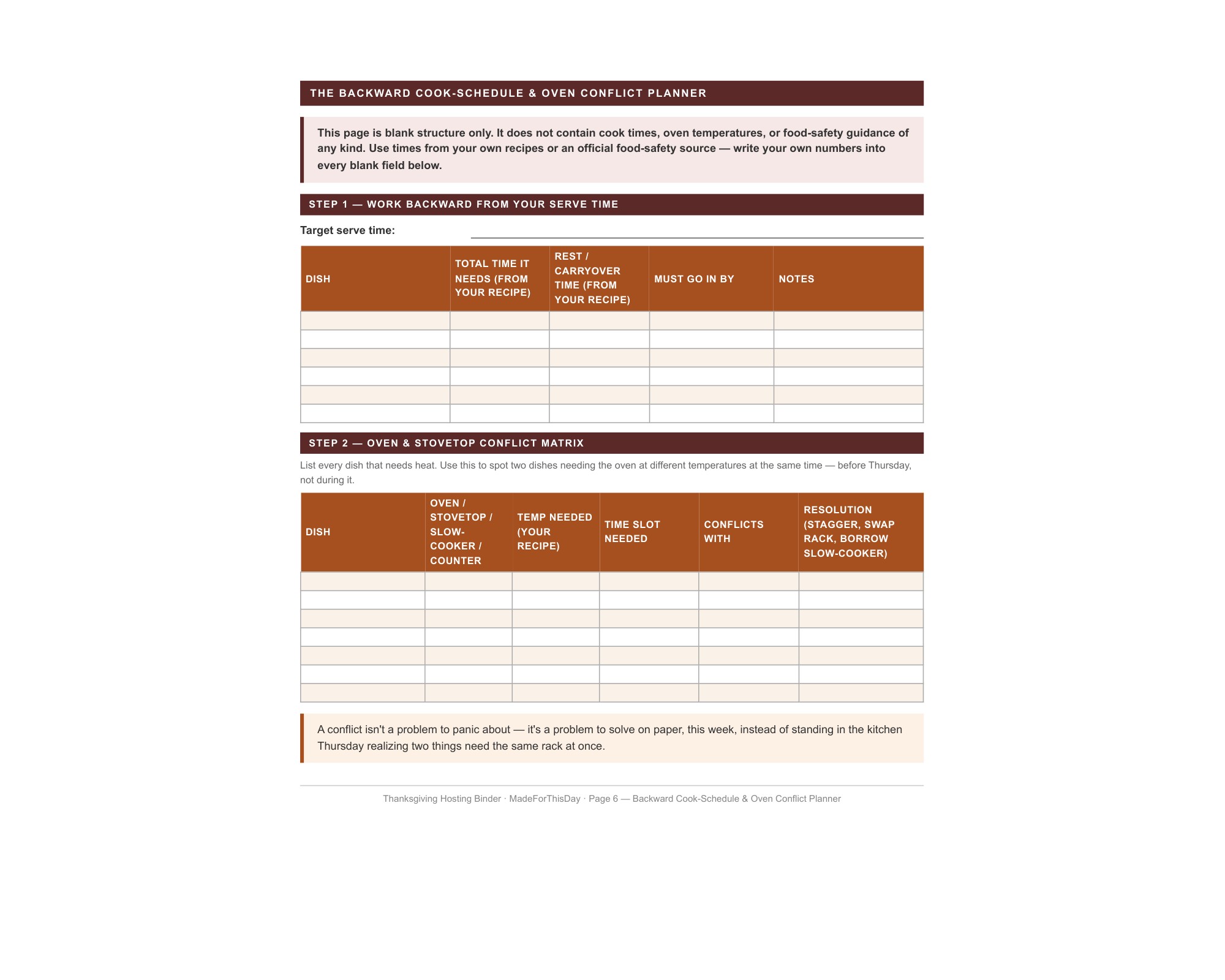 Thanksgiving Hosting Binder + Kids Activity Pack preview